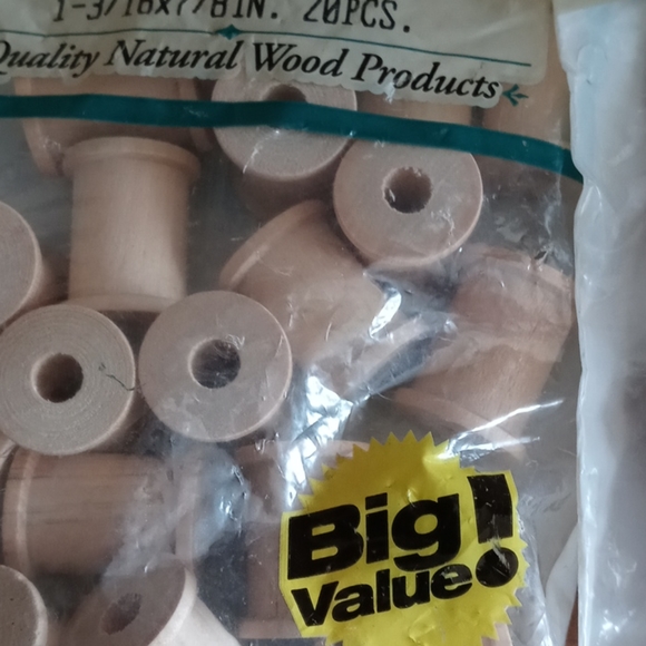 Iot of wooden spools - Picture 5 of 7